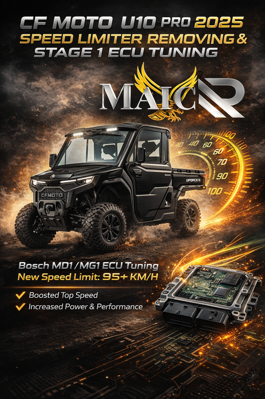 CF MOTO U10 PRO Speed Limiter Removing and Stage 1 Ecu Tuning