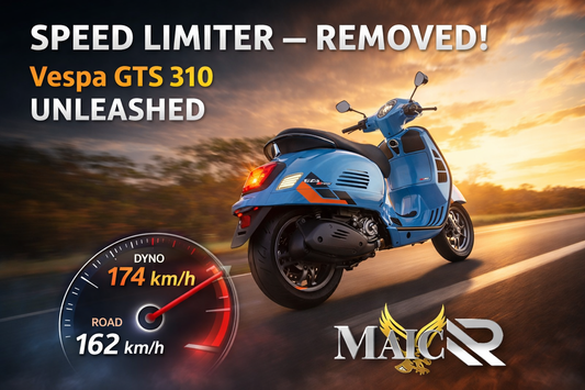 World’s First Removed Speed Limiter on the New Vespa GTS 310 E5+