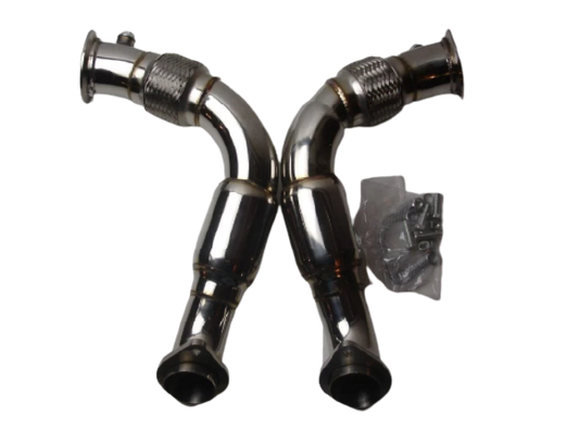BMW Twin Turbo Down Pipes n63 b44 4.4L V8 08-14 X6/ X5 5,6 and 7 Series
