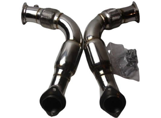 BMW Twin Turbo Down Pipes n63 b44 4.4L V8 08-14 X6/ X5 5,6 and 7 Series